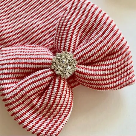 Hospital Hat with Rhinestone Bow