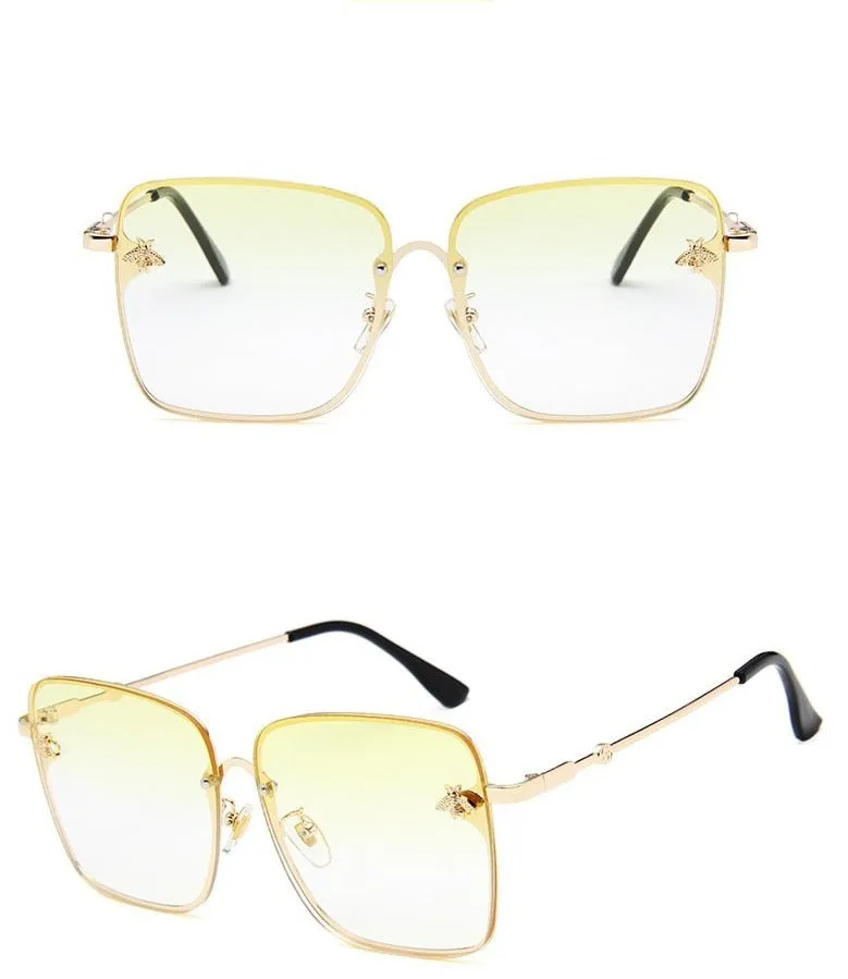 Hot!Square Bee Sunglasses