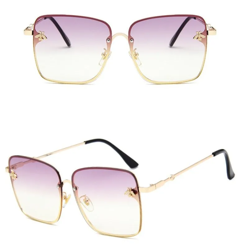 Hot!Square Bee Sunglasses