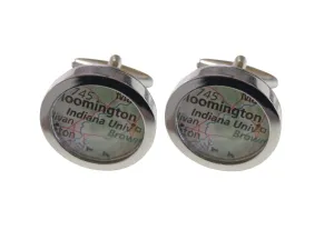 Indiana University Map Cufflinks