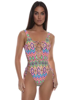 Interlaced Open Side One Piece ::RET