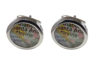 Irvine California Map Cufflinks