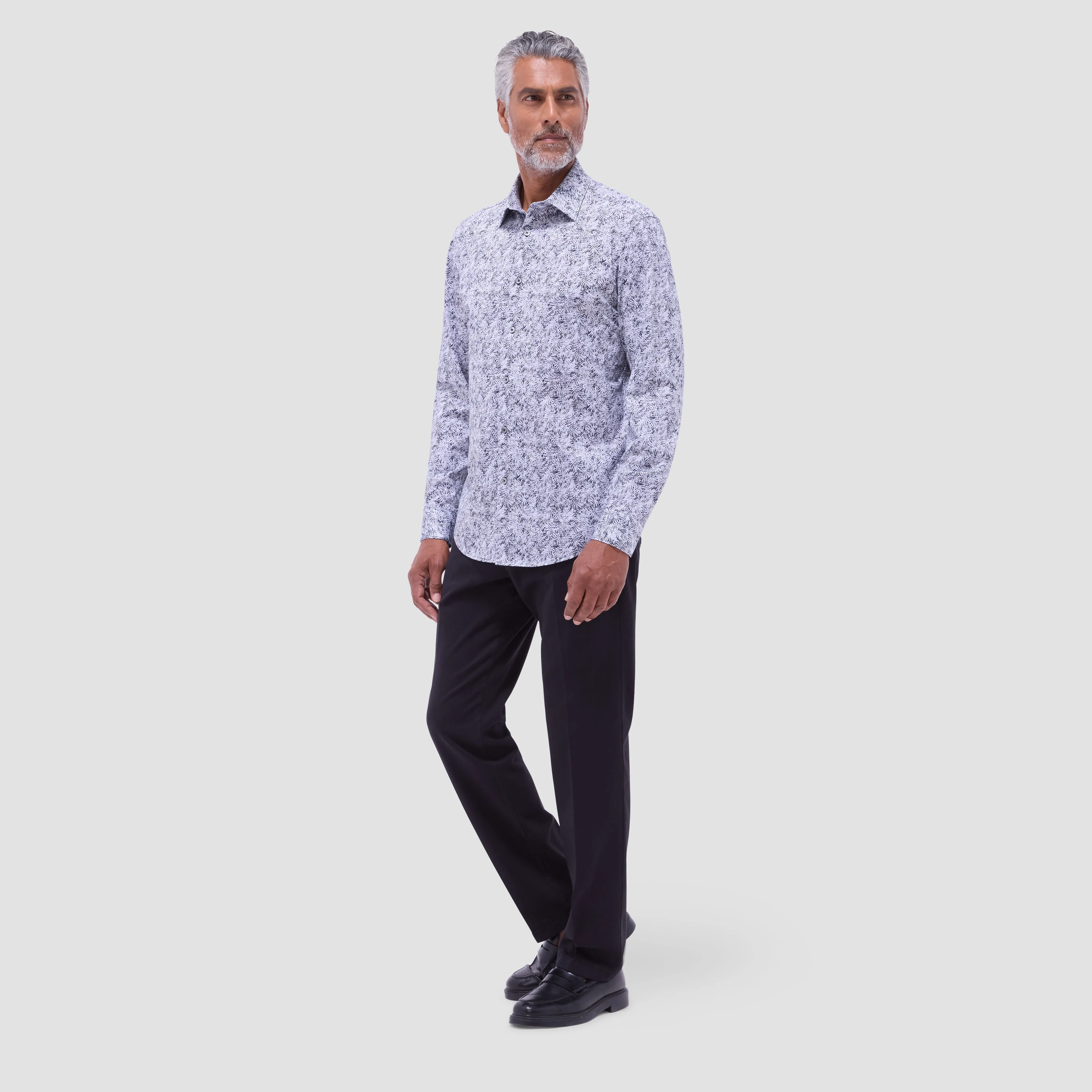 James Leaf Print OoohCotton Shirt