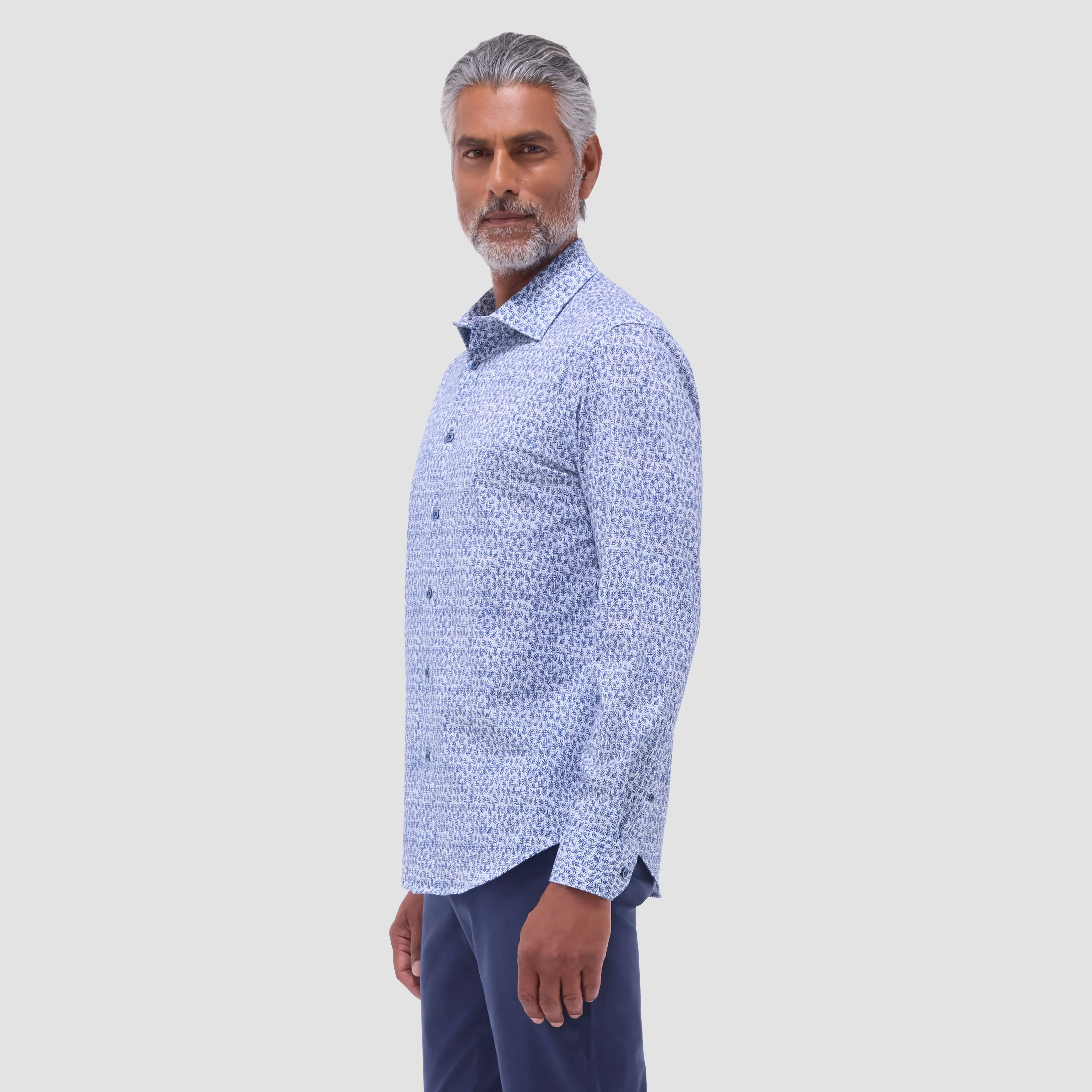 James Leaf Print OoohCotton Shirt