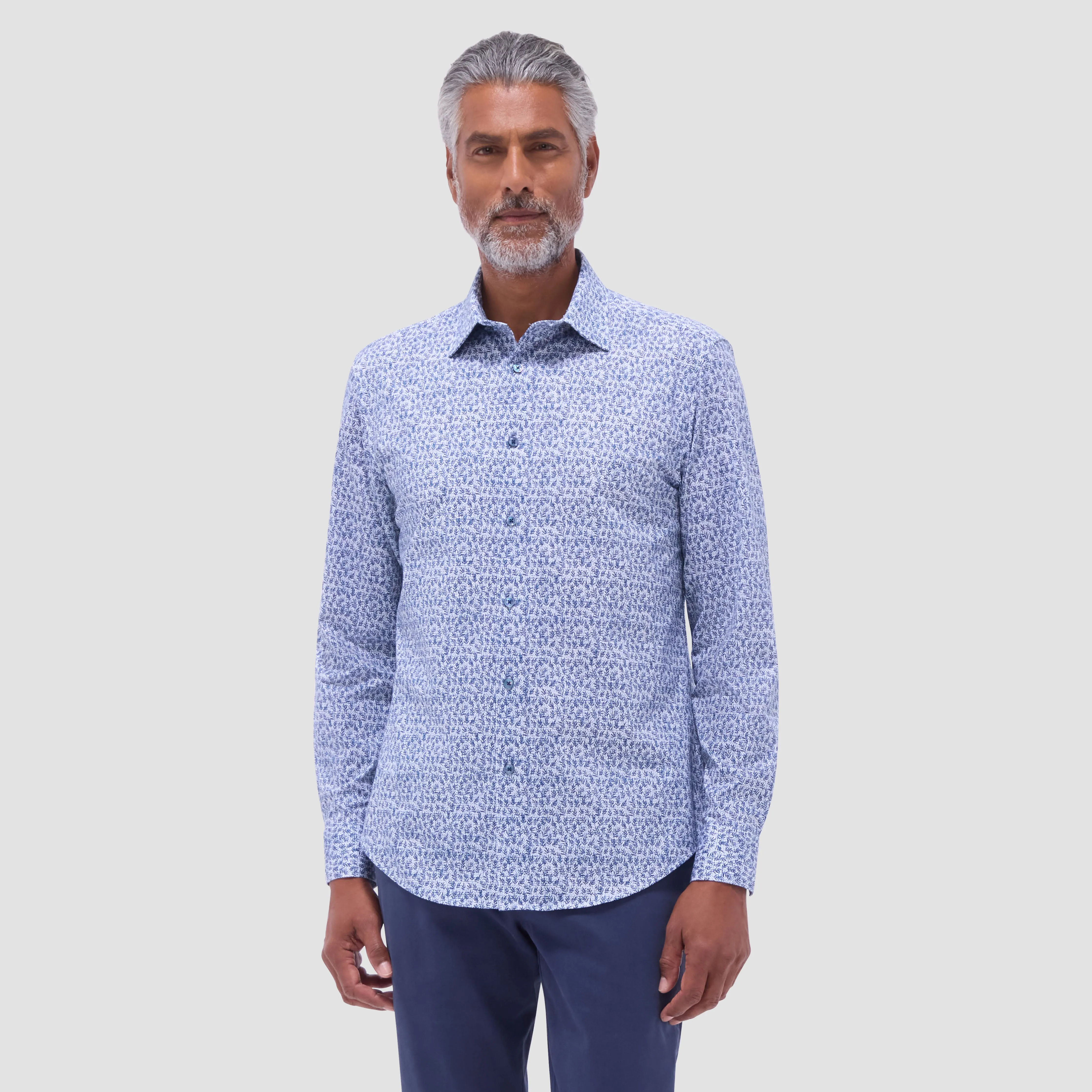 James Leaf Print OoohCotton Shirt