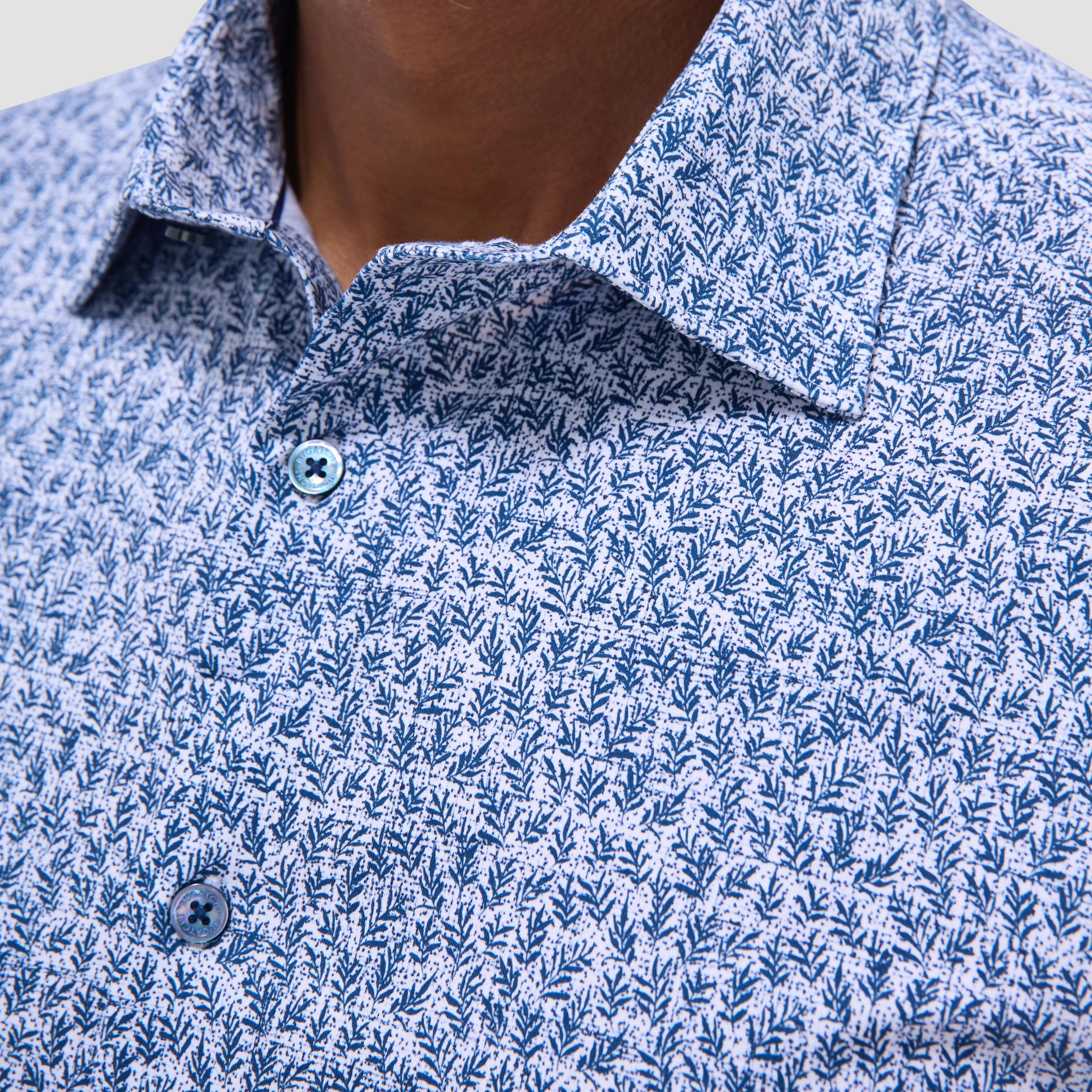 James Leaf Print OoohCotton Shirt