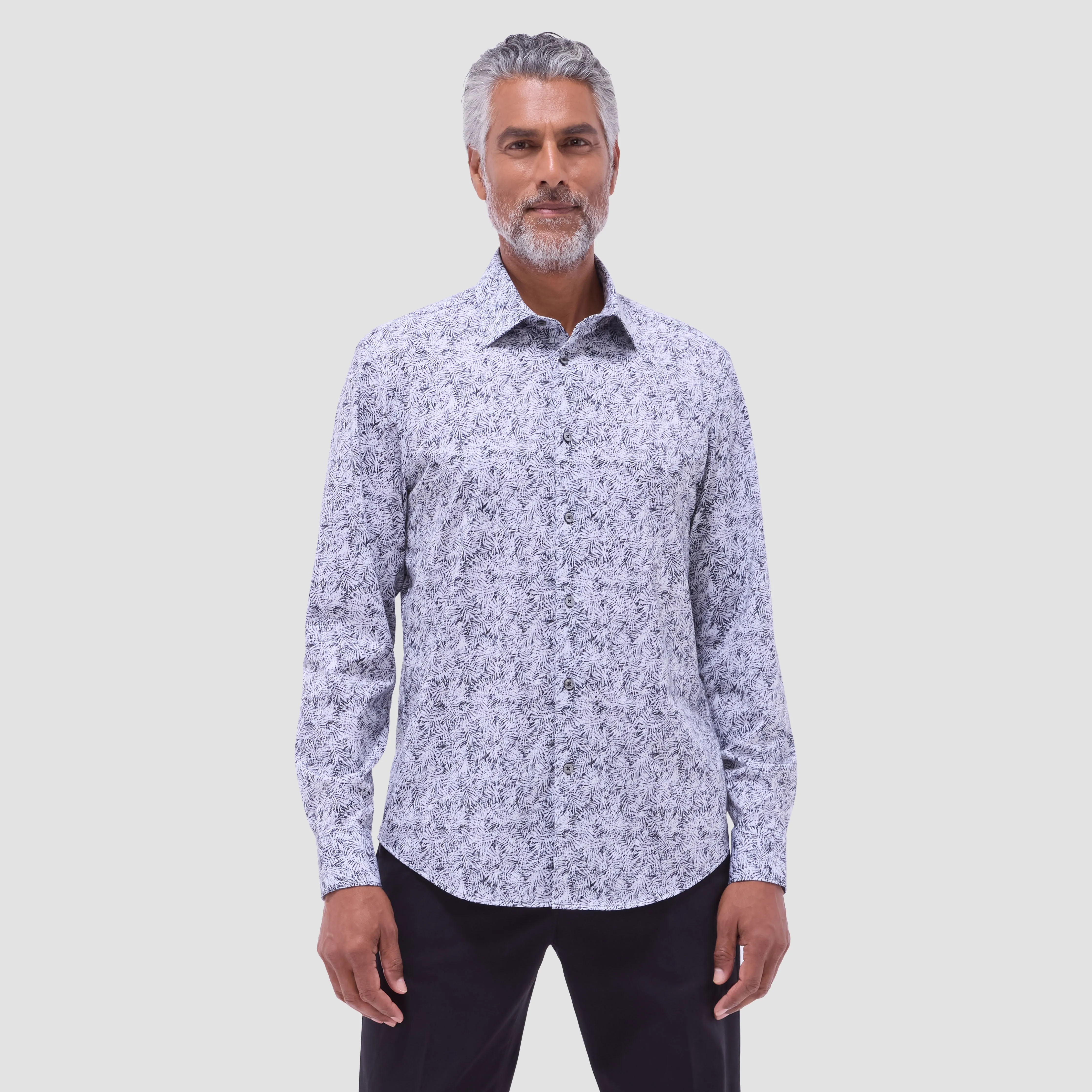 James Leaf Print OoohCotton Shirt