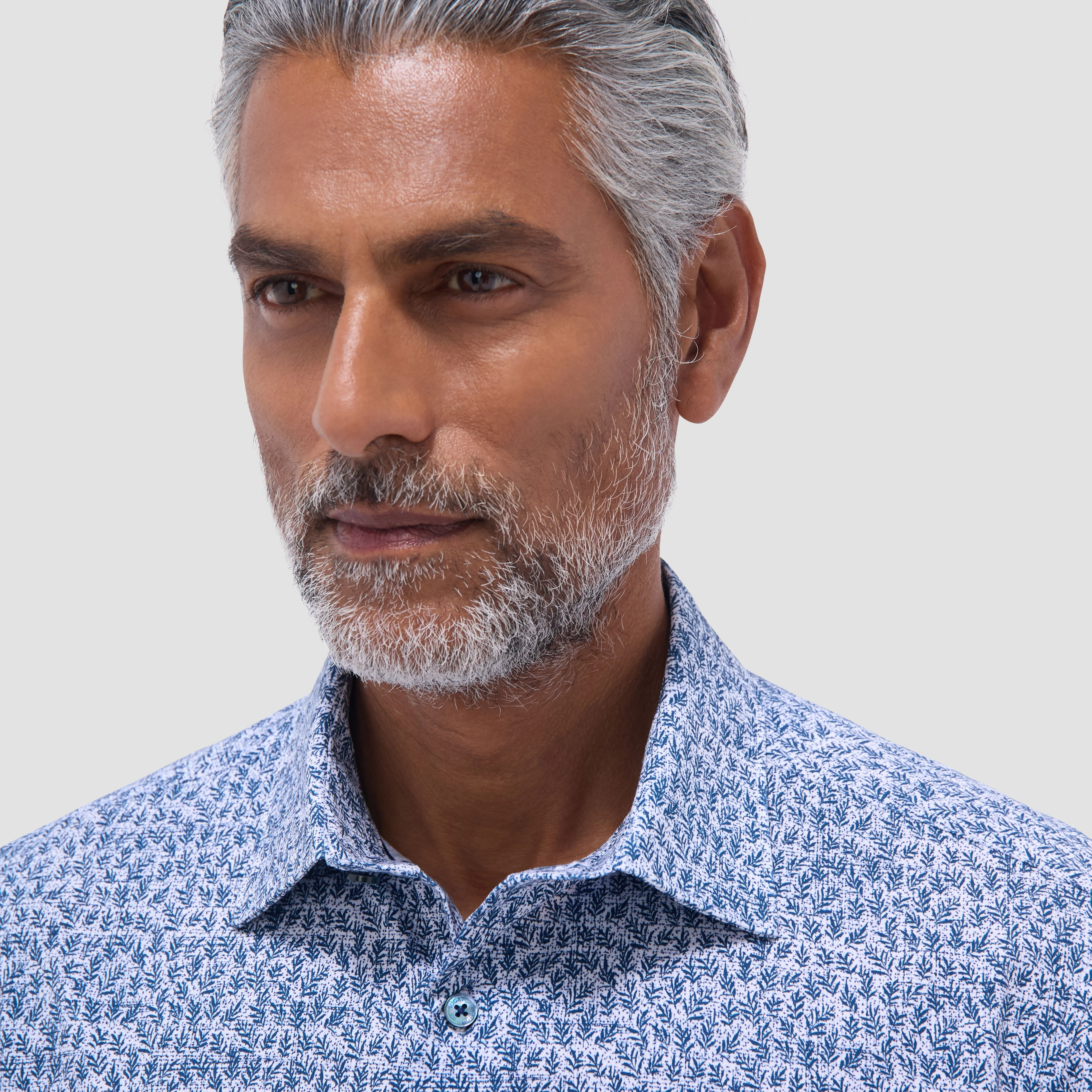 James Leaf Print OoohCotton Shirt