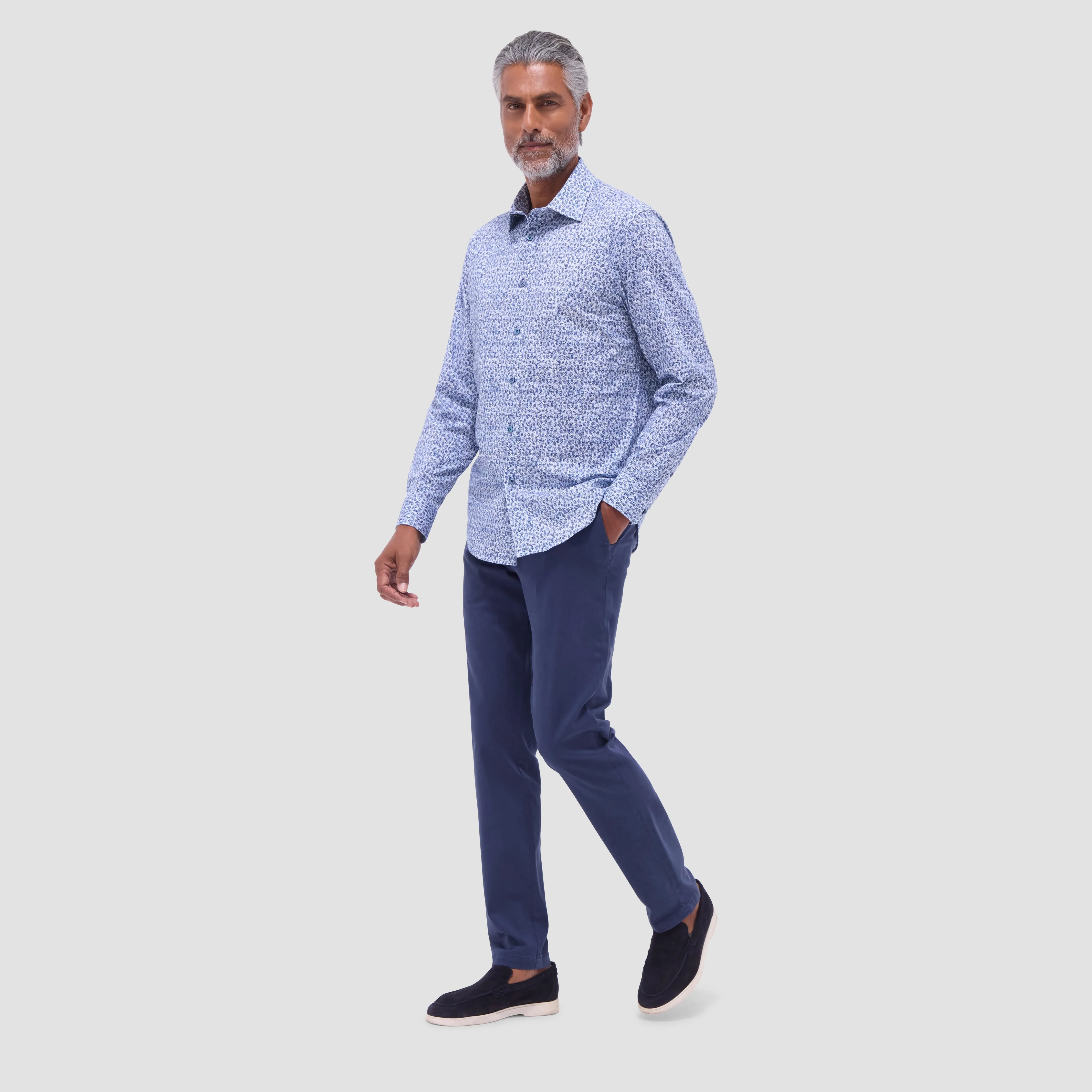 James Leaf Print OoohCotton Shirt
