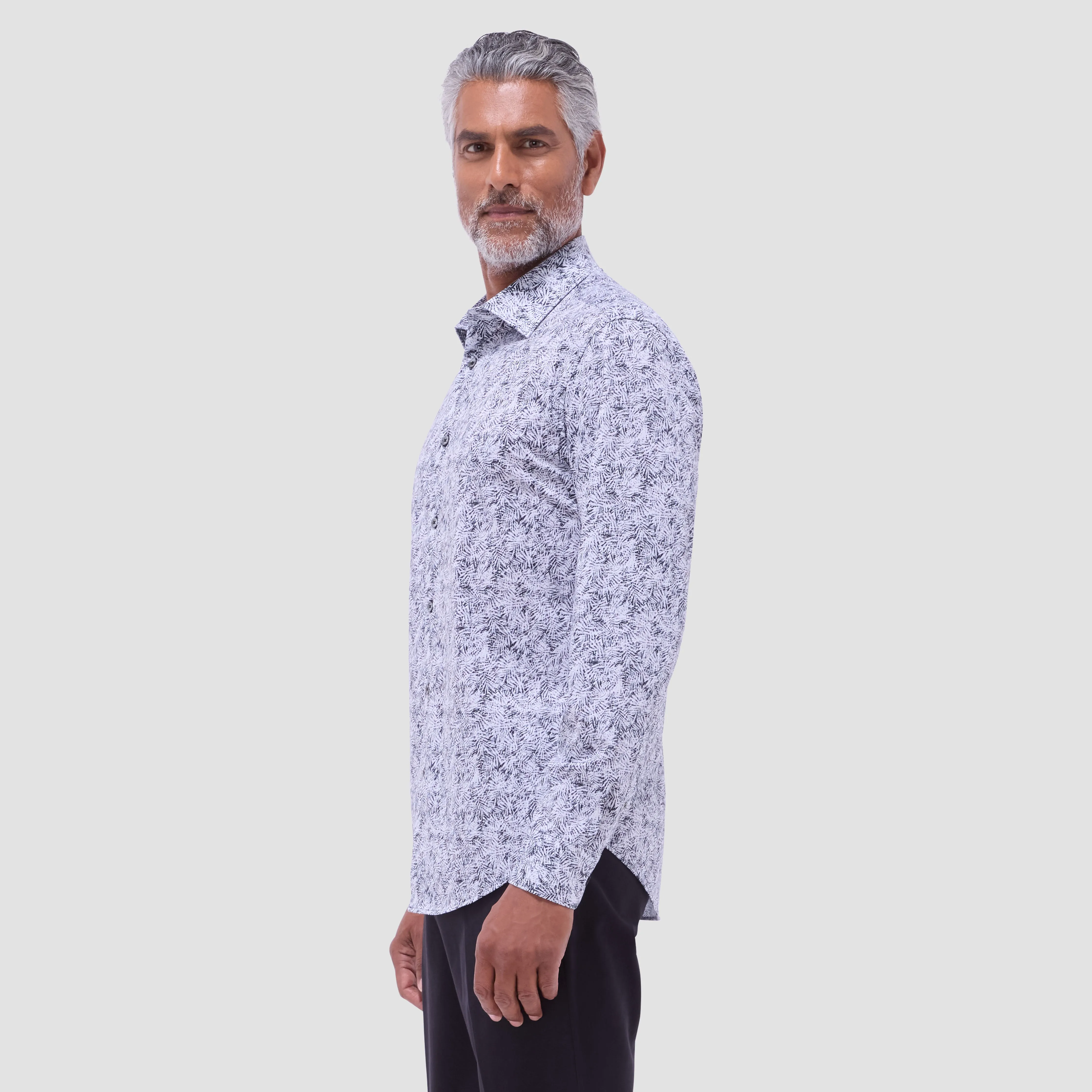 James Leaf Print OoohCotton Shirt