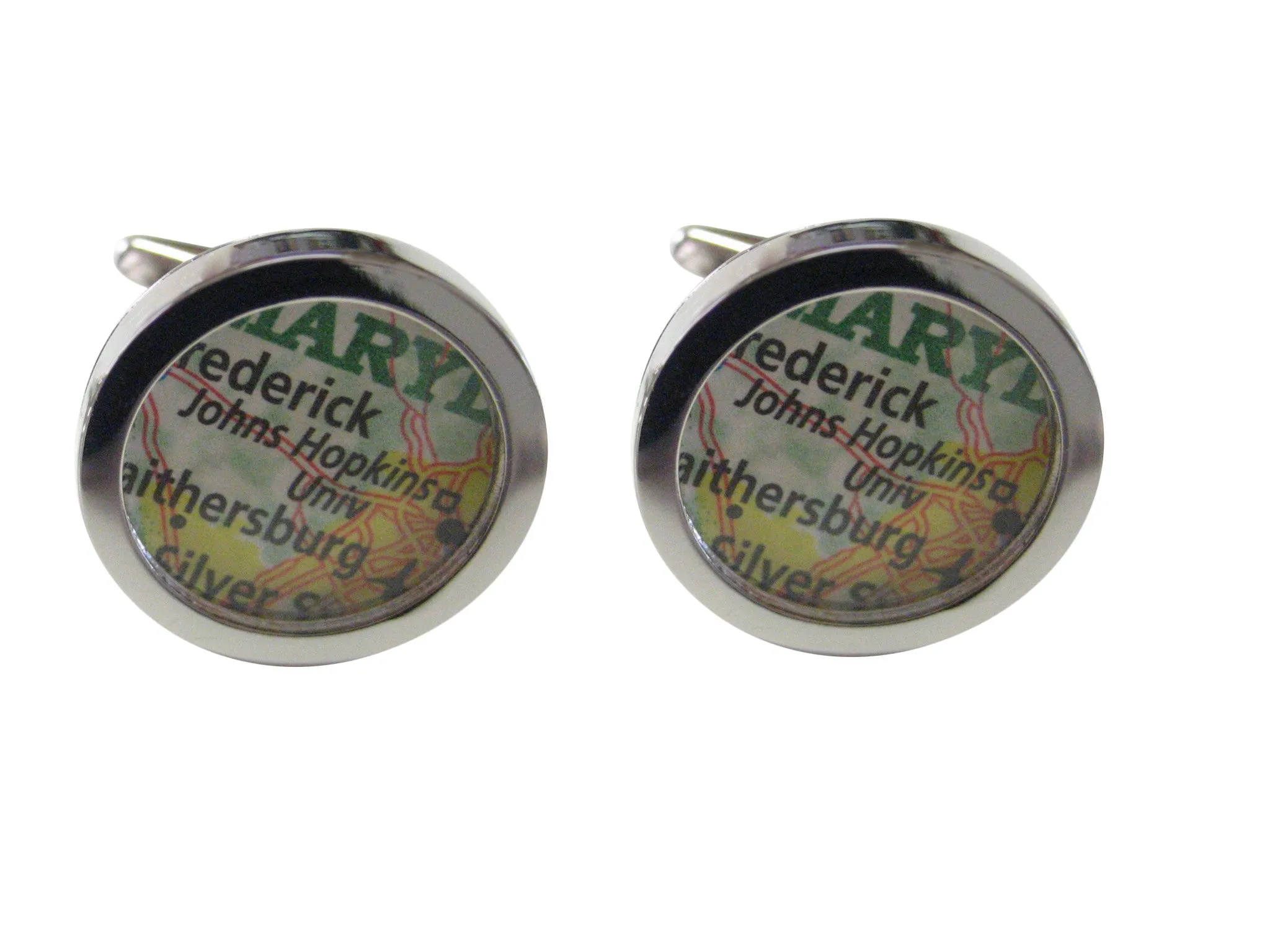 Johns Hopkins University Map Cufflinks