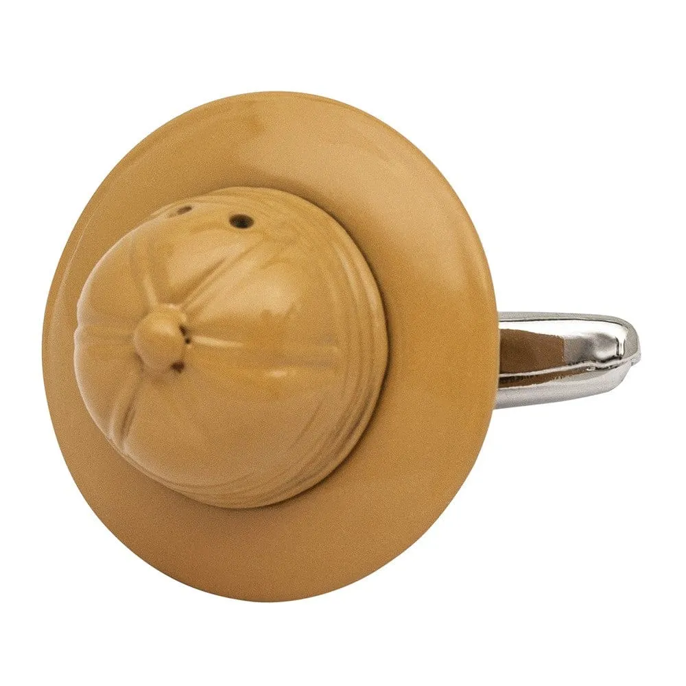 Jungle Explorers Hat Pith Helmet Cufflinks