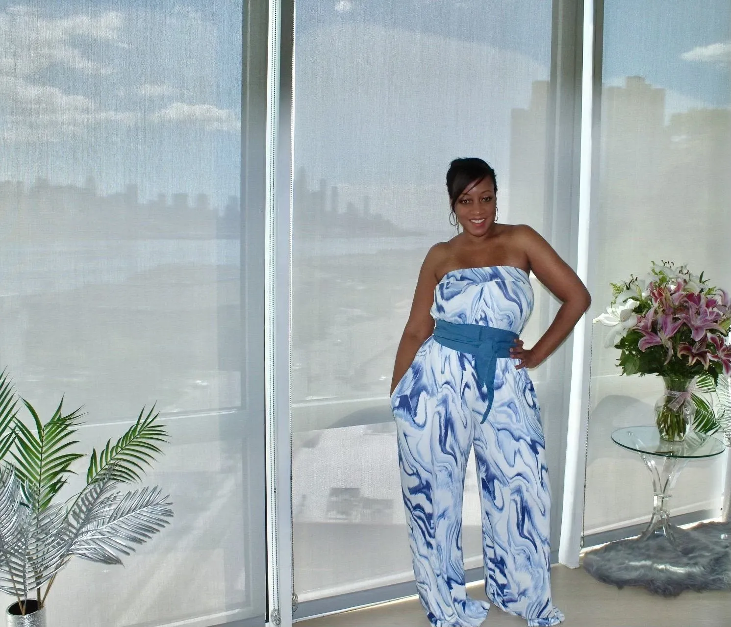 Just Chillin Jumpsuit Swirl