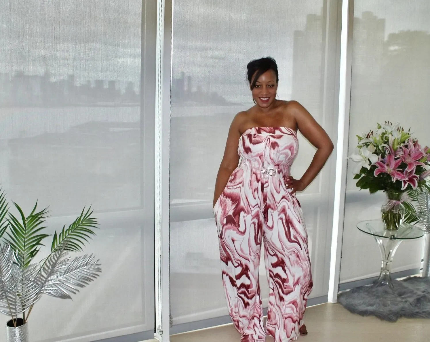 Just Chillin Jumpsuit Swirl