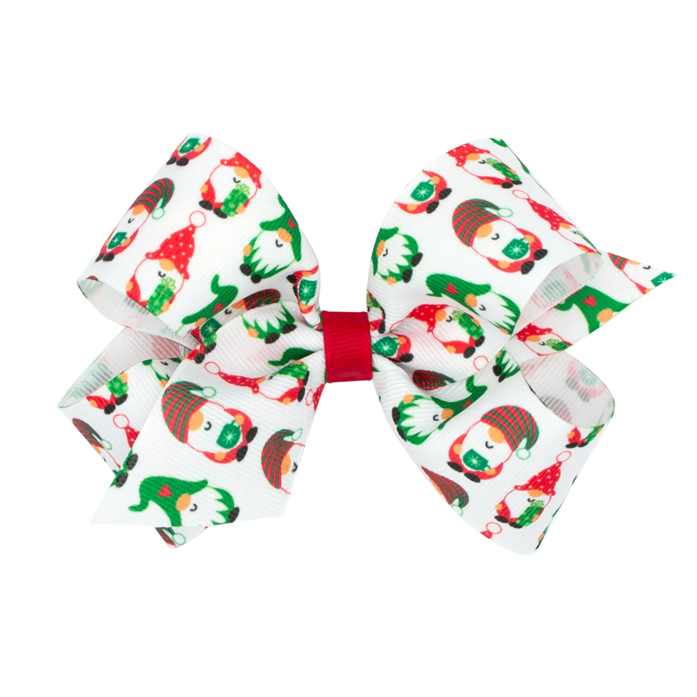 King Holiday Grosgrain Printed Hair Bow on Clippie