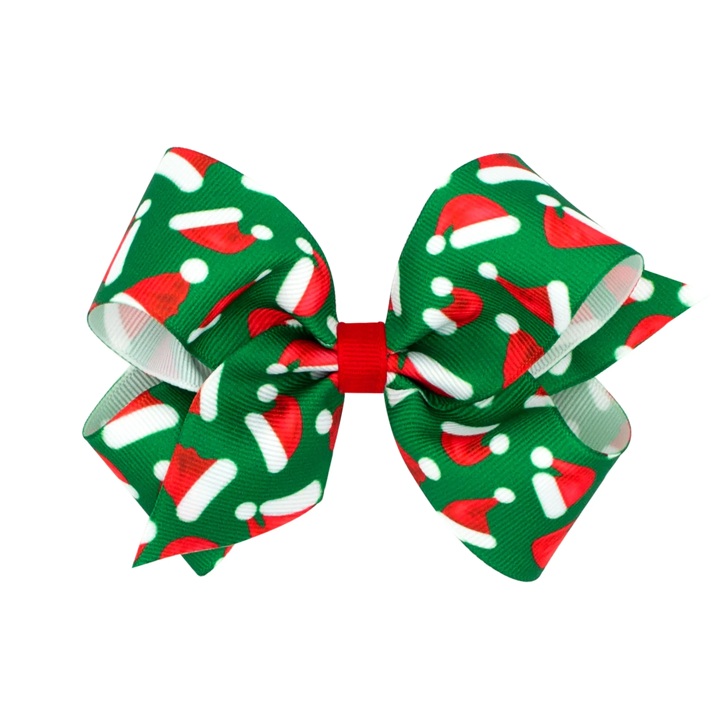 King Holiday Grosgrain Printed Hair Bow on Clippie