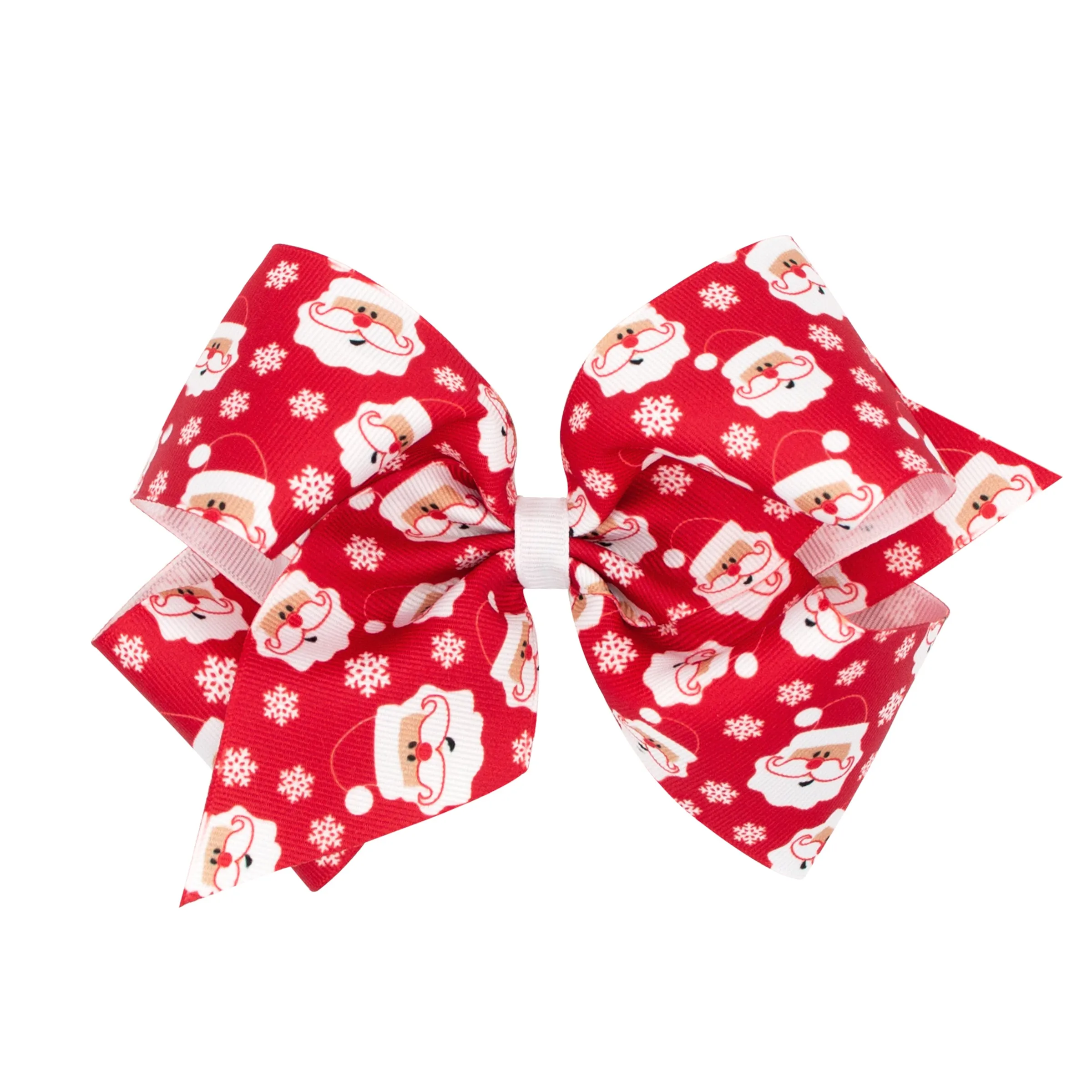 King Holiday Grosgrain Printed Hair Bow on Clippie