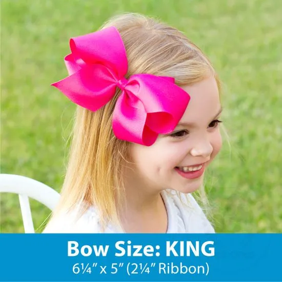 King Shamrock Embroidered Moonstitch Bow