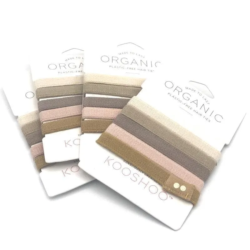KOOSHOO Organic Plastic-Free Hair Ties
