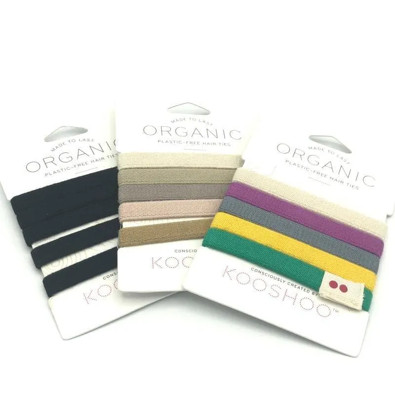 KOOSHOO Organic Plastic-Free Hair Ties