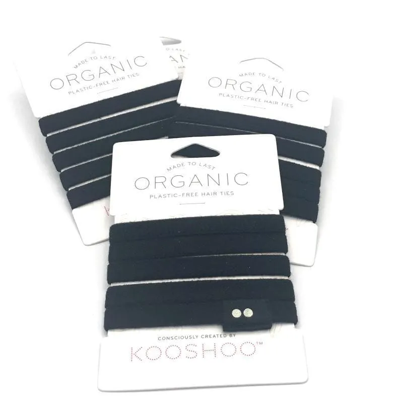 KOOSHOO Organic Plastic-Free Hair Ties