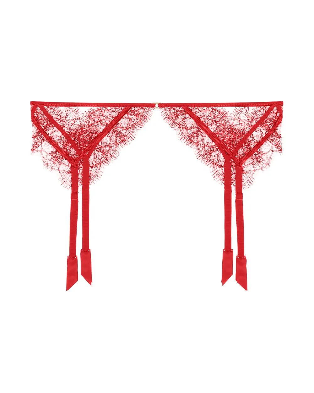 Lace Inset Garter Belt