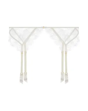 Lace Inset Garter Belt