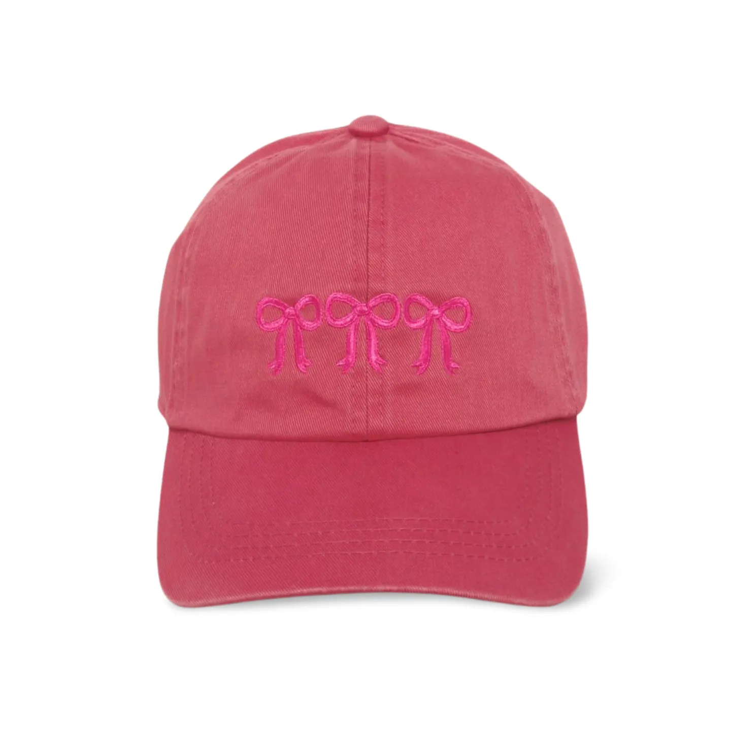 LCAP3631 - THREE BOWS EMBROIDERED BASEBALL CAP
