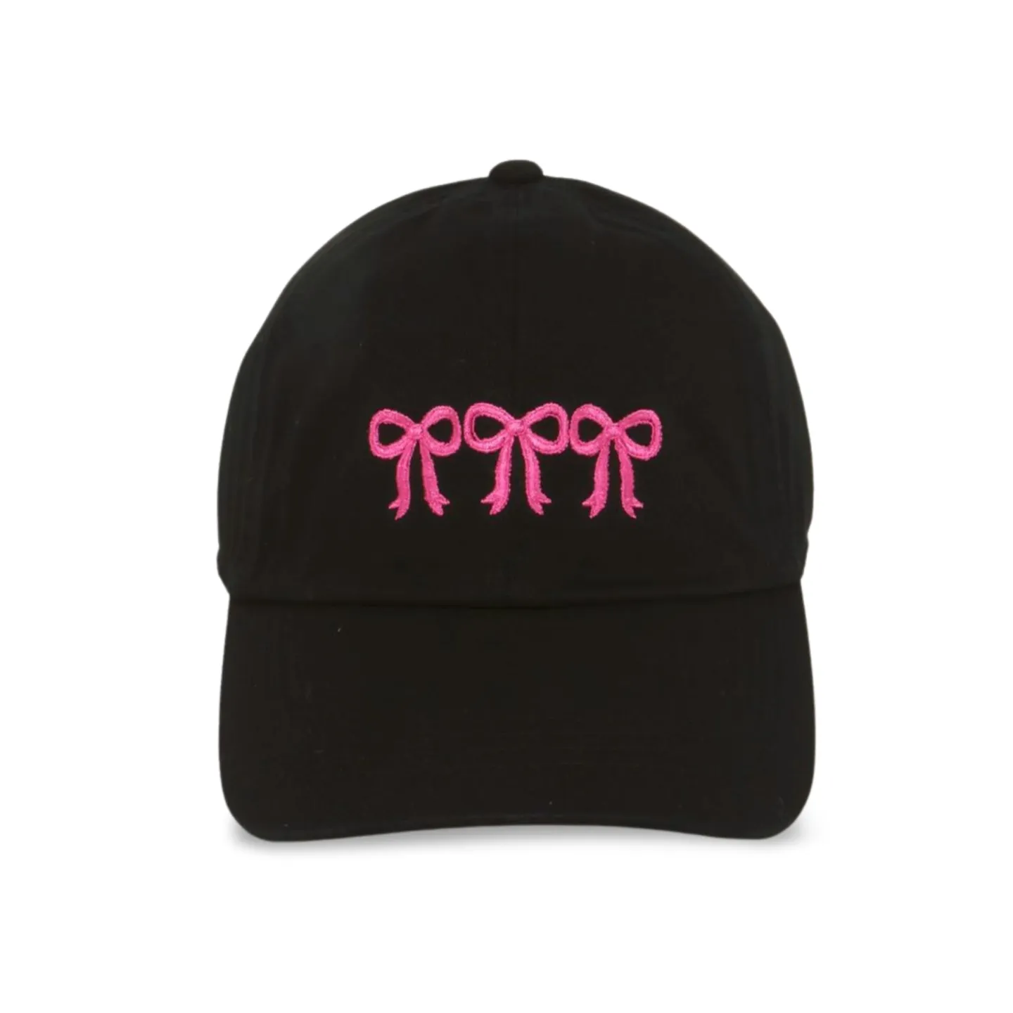 LCAP3631 - THREE BOWS EMBROIDERED BASEBALL CAP