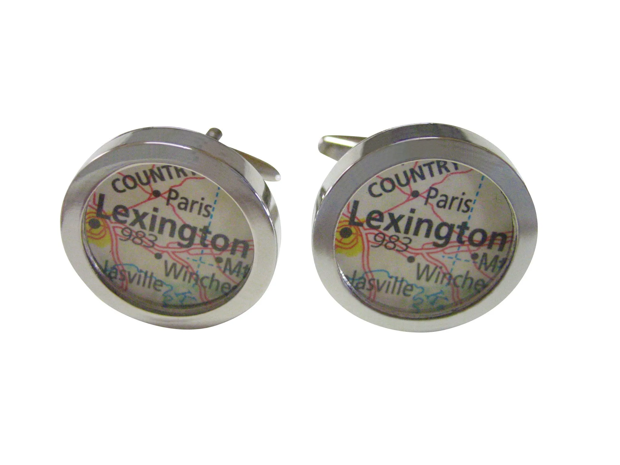 Lexington Kentucky Map Cufflinks