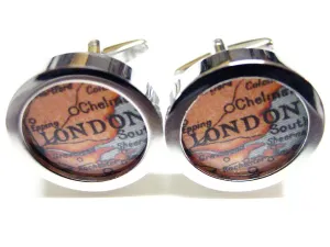 London Map Cufflinks