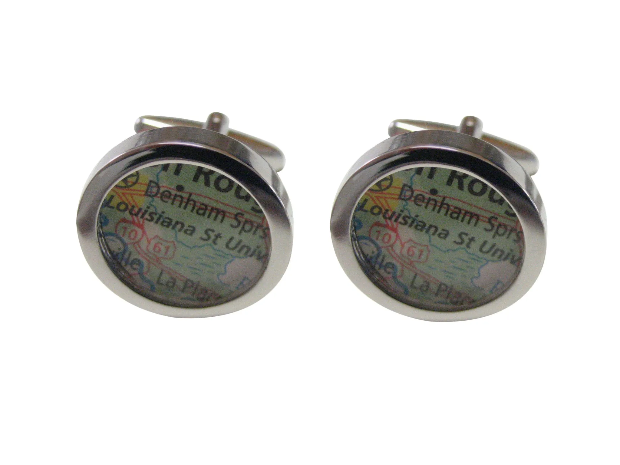 Louisiana State University Map Cufflinks