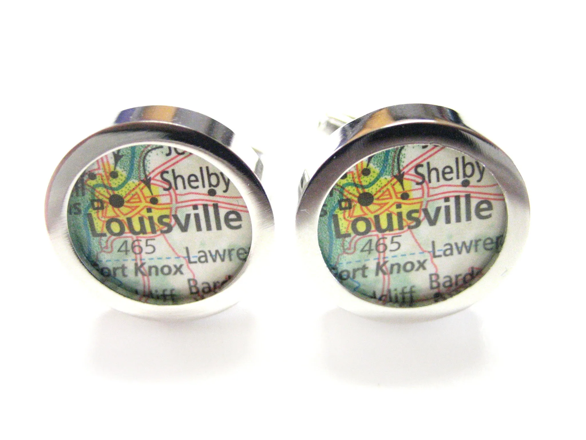 Louisville Kentucky Map Cufflinks