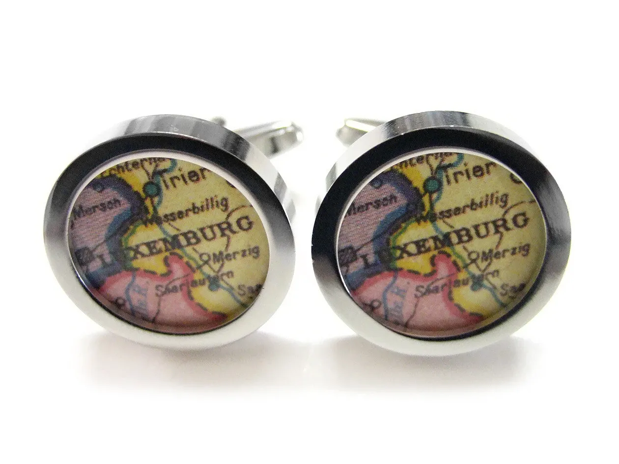 Luxemburg Map Cufflinks