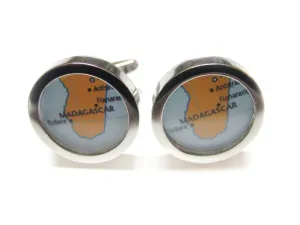 Madagascar Map Cufflinks