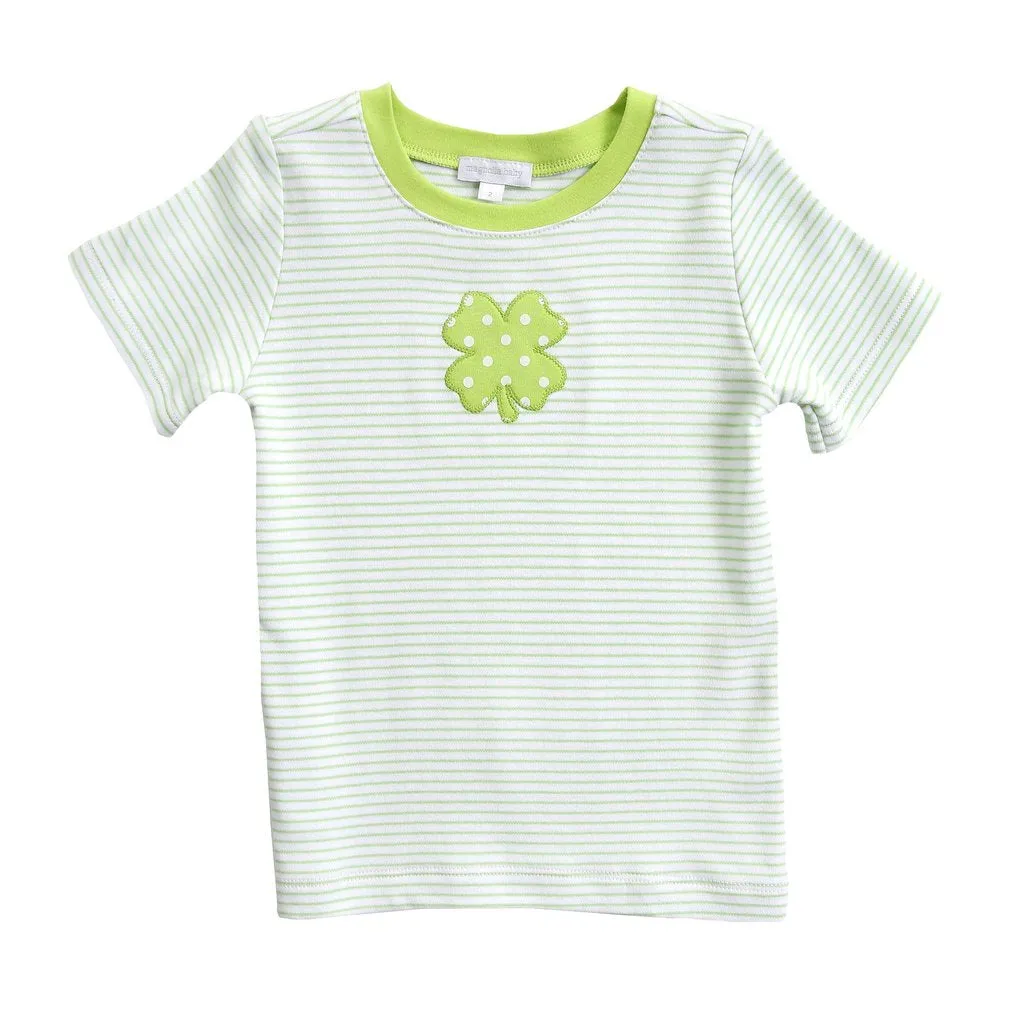 Magnolia Polka Dot Shamrock Appliqué Tee