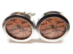 Manchester Map Cufflinks