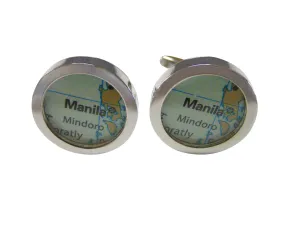 Manila Philippines Map Cufflinks