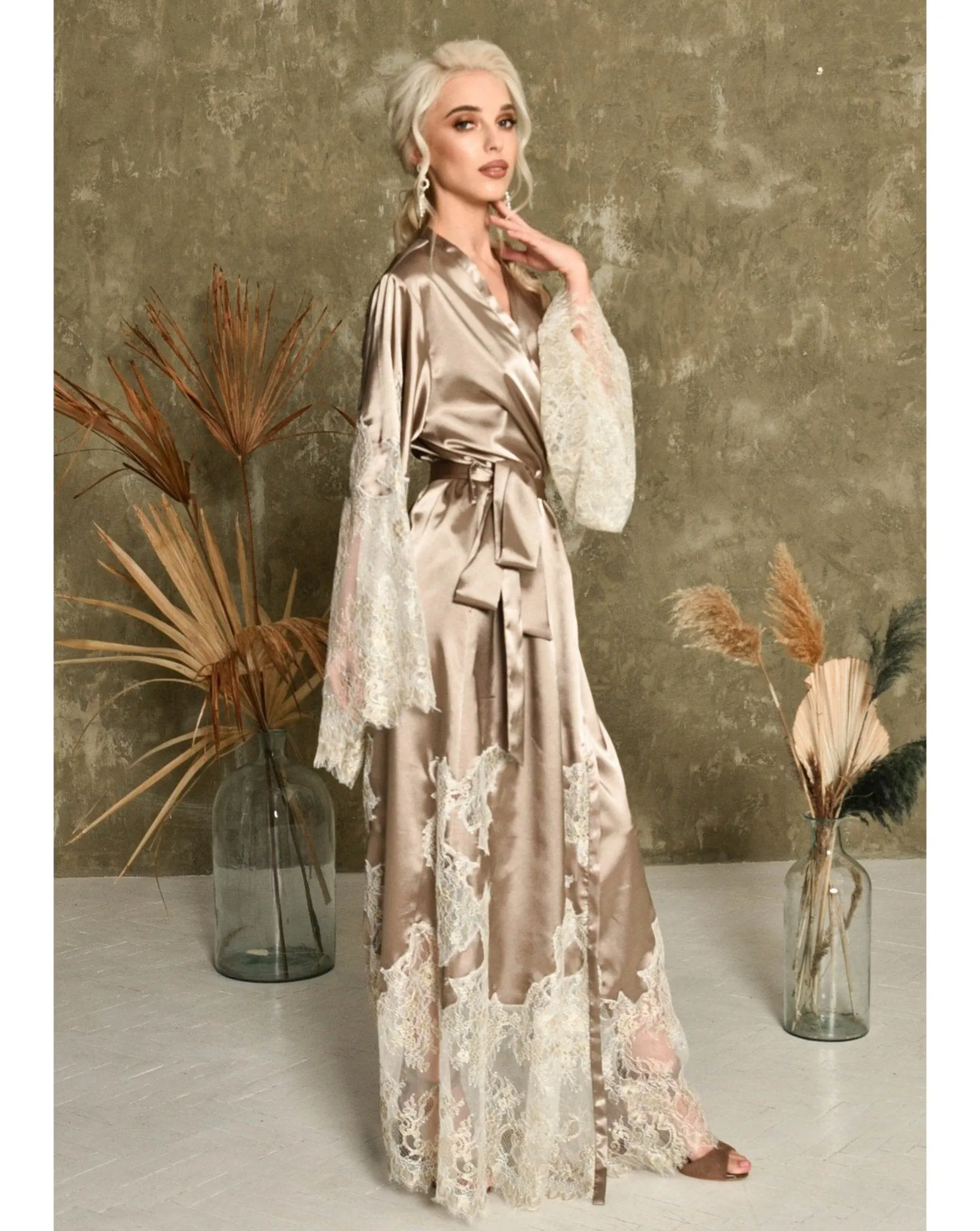 Marrakesh Satin Long Luxury Robe