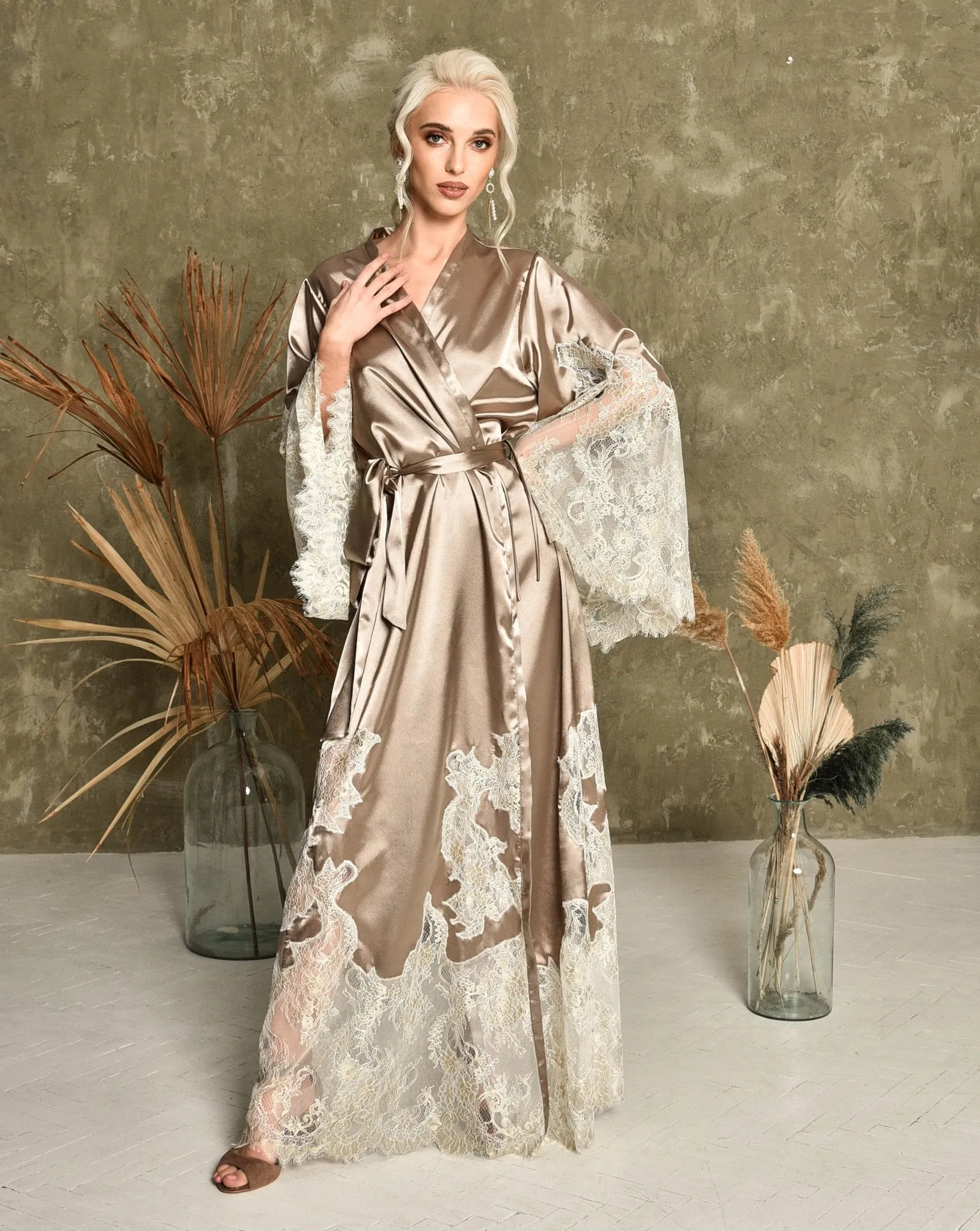 Marrakesh Satin Long Luxury Robe