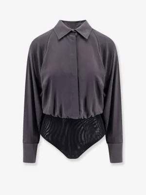 Max Mara Tempo Silk Shirt With Body Detail