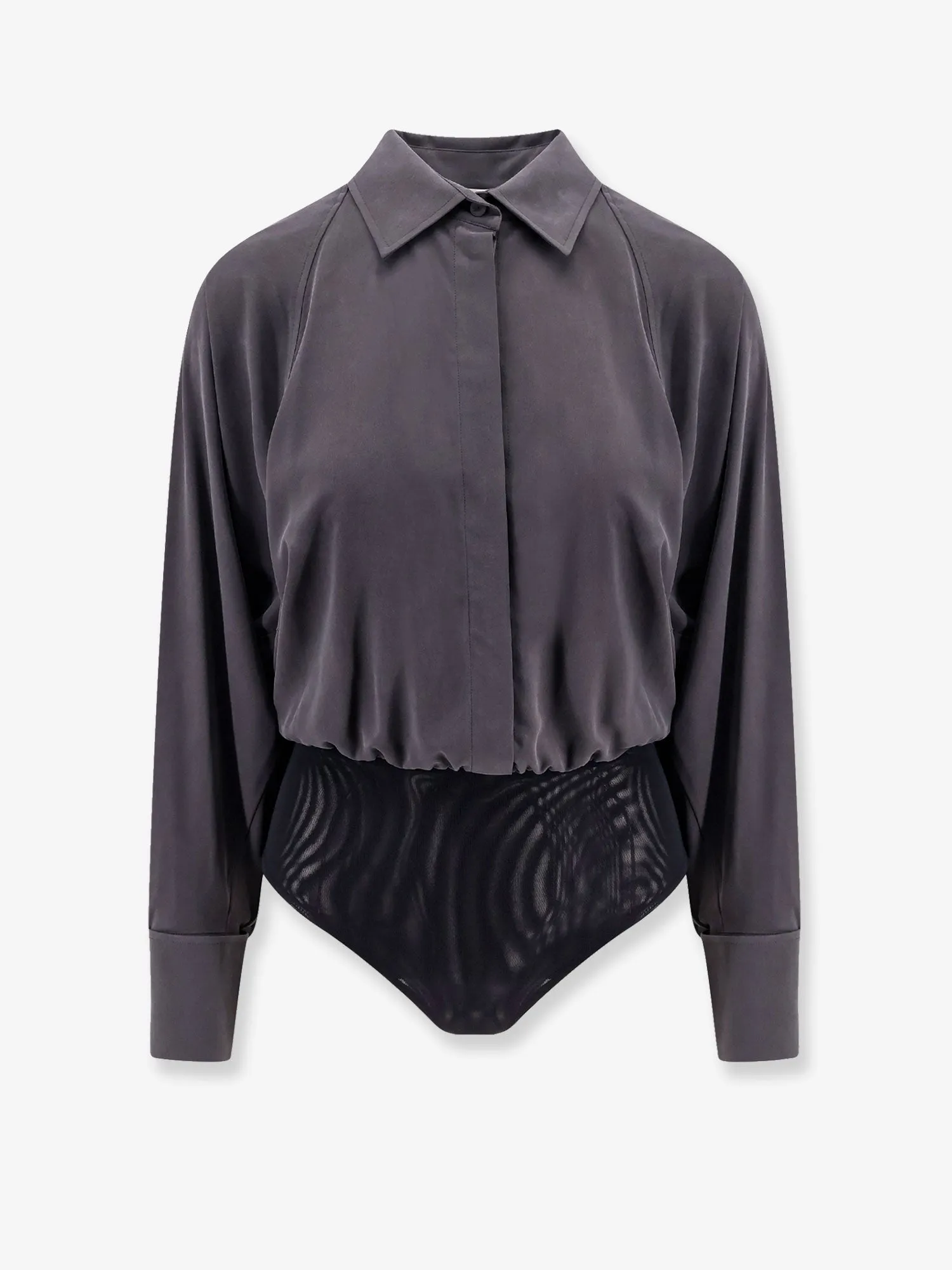 Max Mara Tempo Silk Shirt With Body Detail