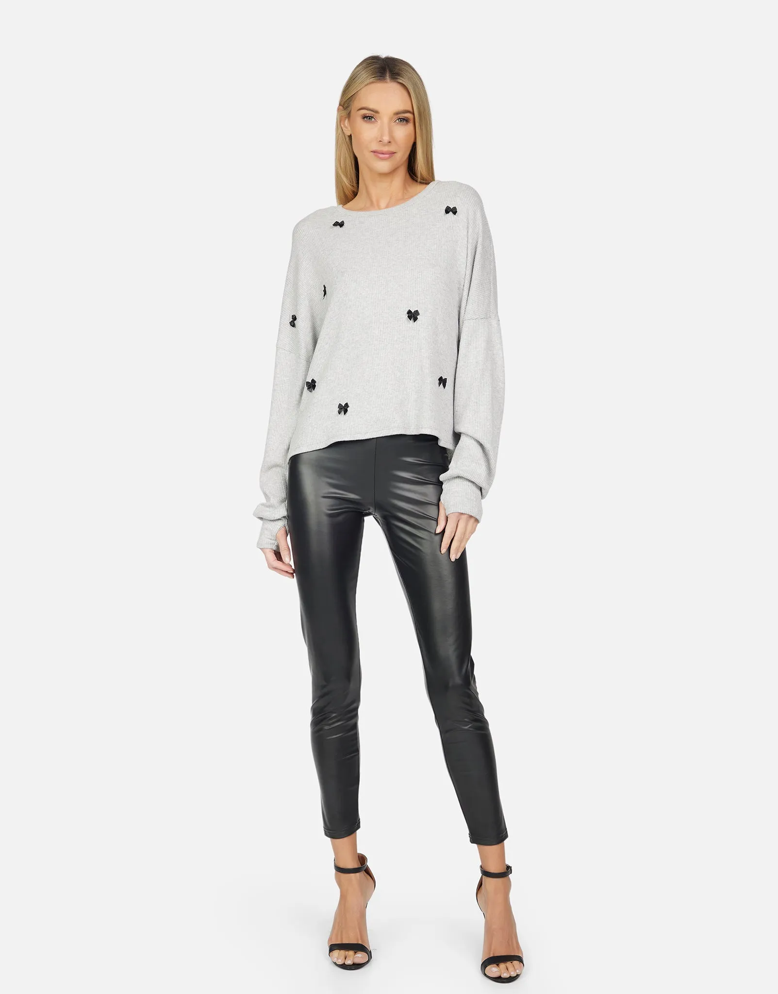 Melendez Bow Trim Pullover