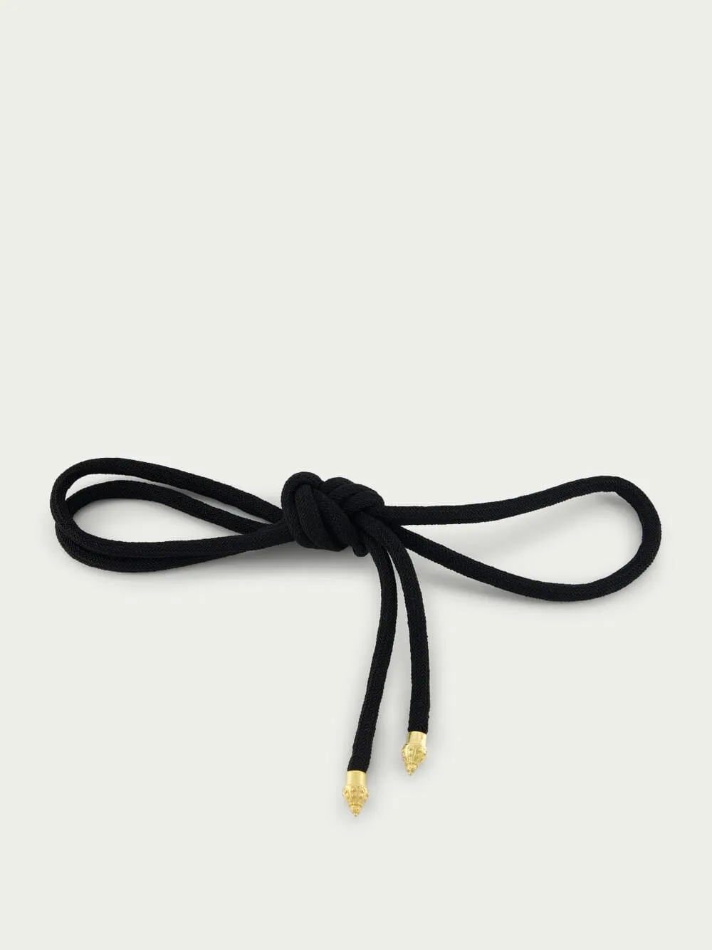 Melina Black Cord Belt