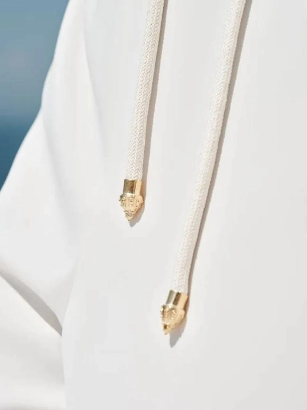 Melina White Cord Belt