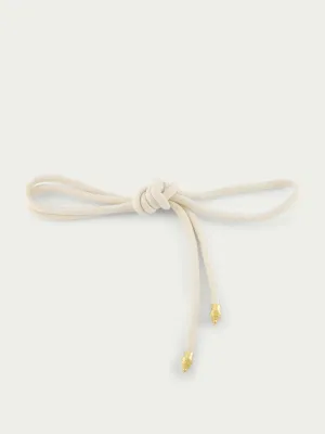 Melina White Cord Belt