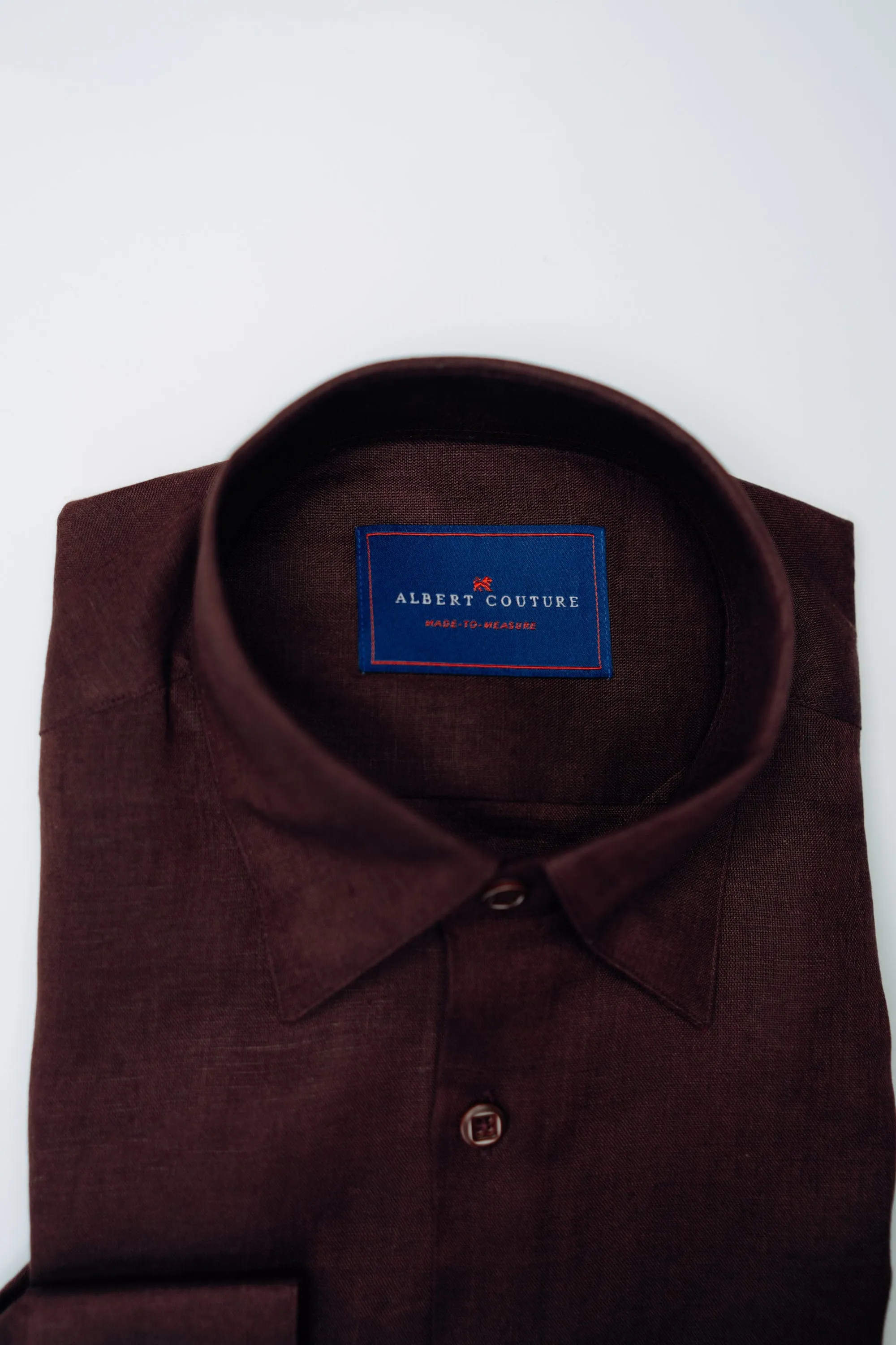 Men - Wine Burgundy Long Sleeves Shirt