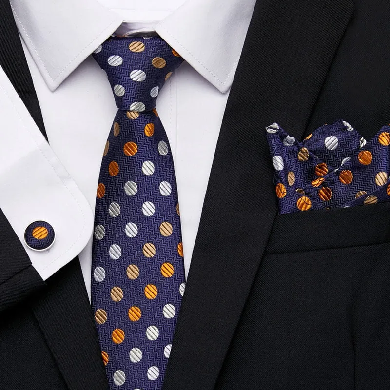 Men`s Tie Silk Red Plaid print Jacquard Woven Tie   Hanky   Cufflinks Sets For Formal Wedding Business Party Free Postage