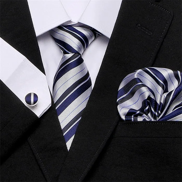 Men`s Tie Silk Red Plaid print Jacquard Woven Tie   Hanky   Cufflinks Sets For Formal Wedding Business Party Free Postage