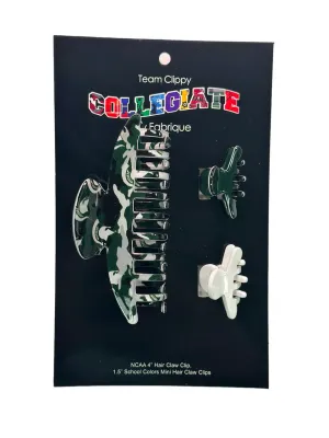 MICHIGAN STATE UNIVERSITY-3 Pack Claw Clip-Hair Accessories-MIST1356